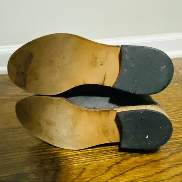 WEBB Grey Suede Leather Tall Boots EU Size 37 Slip On Flats - Picture 4 of 8